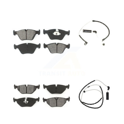 Front Rear Semi-Metallic Disc Brake Pads And Wear Sensors Kit For BMW Z4 KSW-100071