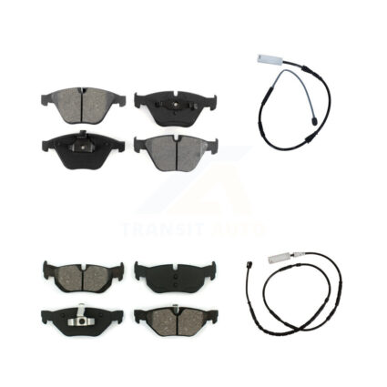 Front Rear Semi-Metallic Disc Brake Pads And Wear Sensors Kit For BMW X1 KSW-100090