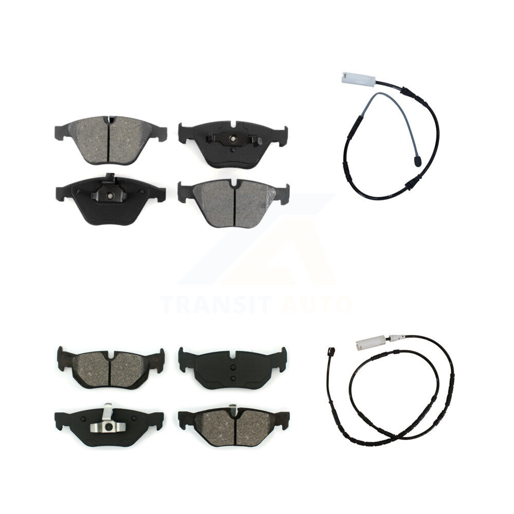 Front Rear Semi-Metallic Disc Brake Pads And Wear Sensors Kit For BMW X1 KSW-100090