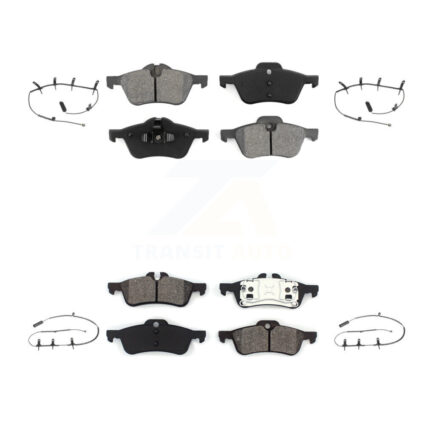 Front Rear Semi-Metallic Disc Brake Pads And Wear Sensors Kit For Mini Cooper KSW-100107