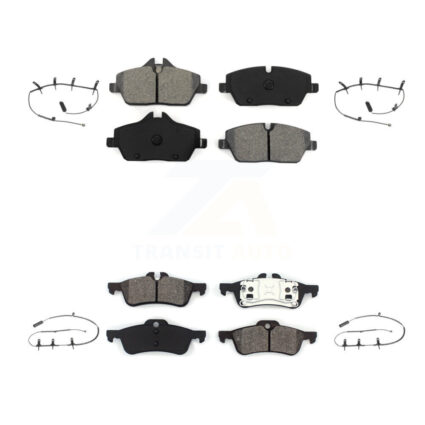Front Rear Semi-Metallic Disc Brake Pads And Wear Sensors Kit For Mini Cooper KSW-100108