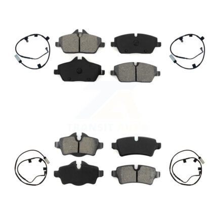 Front Rear Semi-Metallic Disc Brake Pads And Wear Sensors Kit For Mini Cooper KSW-100110