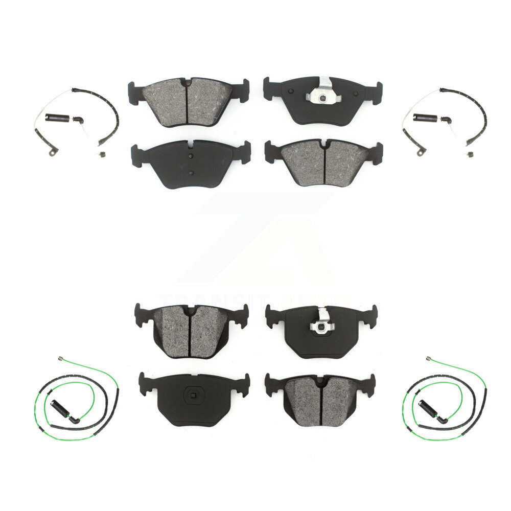 Front Rear Semi-Metallic Disc Brake Pads And Wear Sensors Kit For BMW Z4 KSW-100116