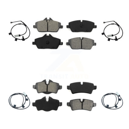 Front Rear Semi-Metallic Disc Brake Pads And Wear Sensors Kit For Mini Cooper 1.6L KSW-100118