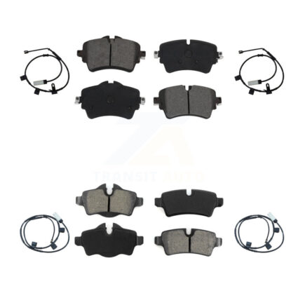 Front Rear Semi-Metallic Disc Brake Pads And Wear Sensors Kit For 2015 Mini Cooper 1.6L KSW-100119
