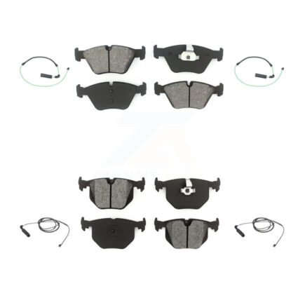 Front Rear Semi-Metallic Disc Brake Pad And Wear Sensor Kit For BMW 330Ci 330i 330xi 3.0L KSW-100138