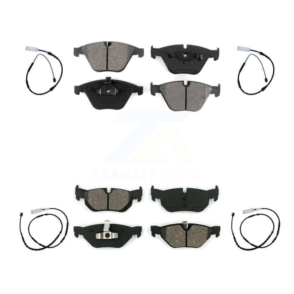 Front Rear Semi-Metallic Disc Brake Pads And Wear Sensors Kit For BMW X1 KSW-100145