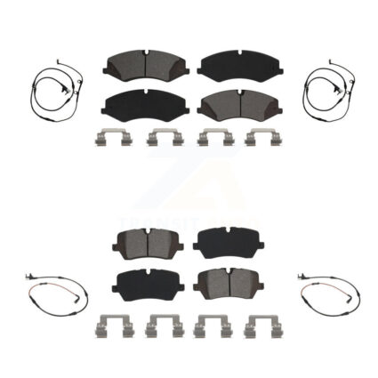 Front Rear Semi-Metallic Disc Brake Pads And Wear Sensors Kit For Land Rover Range Sport KSW-100149