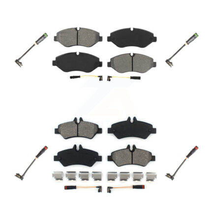 Front Rear Semi-Metallic Brake Pads Extra Wear Sensor Kit For Sprinter 2500 Mercedes-Benz KSW-100154