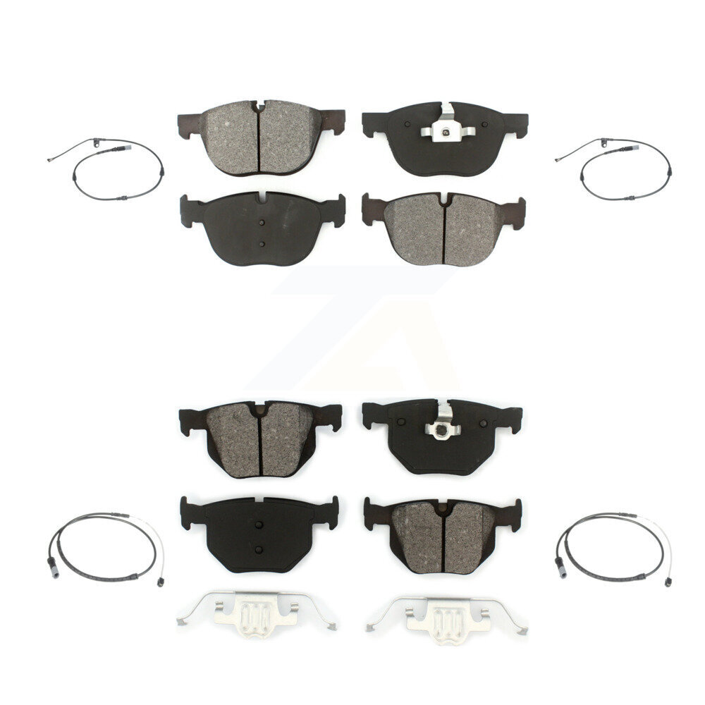 Front Rear Semi-Metallic Disc Brake Pads And Wear Sensors Kit For BMW X5 X6 KSW-100158