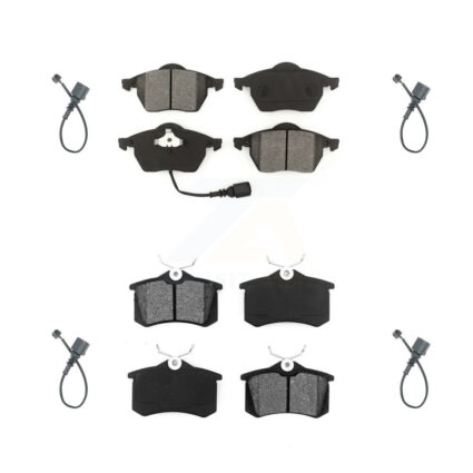 Front Rear Semi-Metallic Disc Brake Pads Extra Wear Sensor Kit For 2003-2006 Audi TT 1.8L KSW-100159