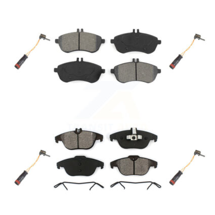 Front Rear Semi-Metallic Disc Brake Pads Wear Sensor Kit For Mercedes-Benz C300 C250 C230 KSW-100160