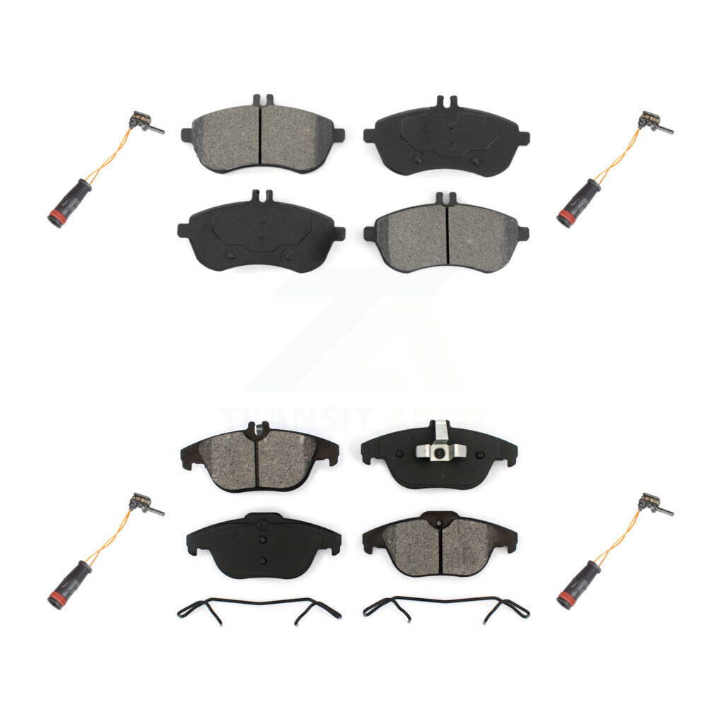 Front Rear Semi-Metallic Disc Brake Pads Wear Sensor Kit For Mercedes-Benz C300 C250 C230 KSW-100160