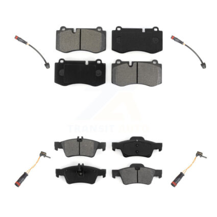 Front Rear Semi-Metallic Brake Pad Wear Sensor Kit For Mercedes-Benz S550 S450 CL550 S400 KSW-100166