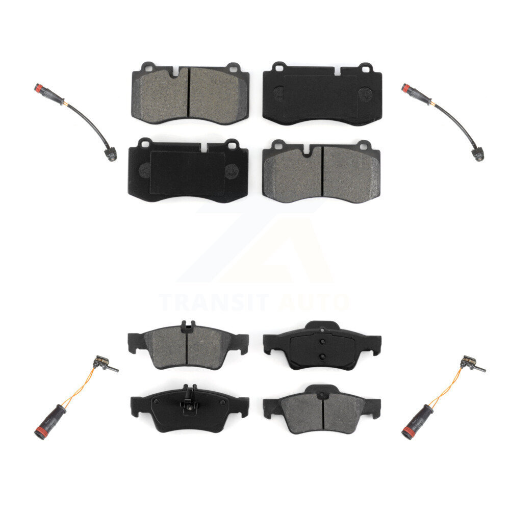 Front Rear Semi-Metallic Brake Pad Wear Sensor Kit For Mercedes-Benz S550 S450 CL550 S400 KSW-100166