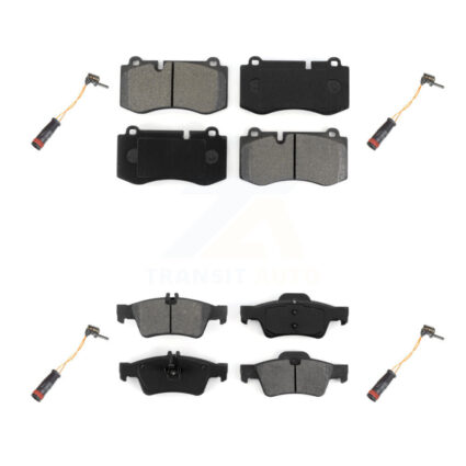 Front Rear Semi-Metallic Brake Pad Wear Sensor Kit For 2007-2008 Mercedes-Benz SL550 5.5L KSW-100167