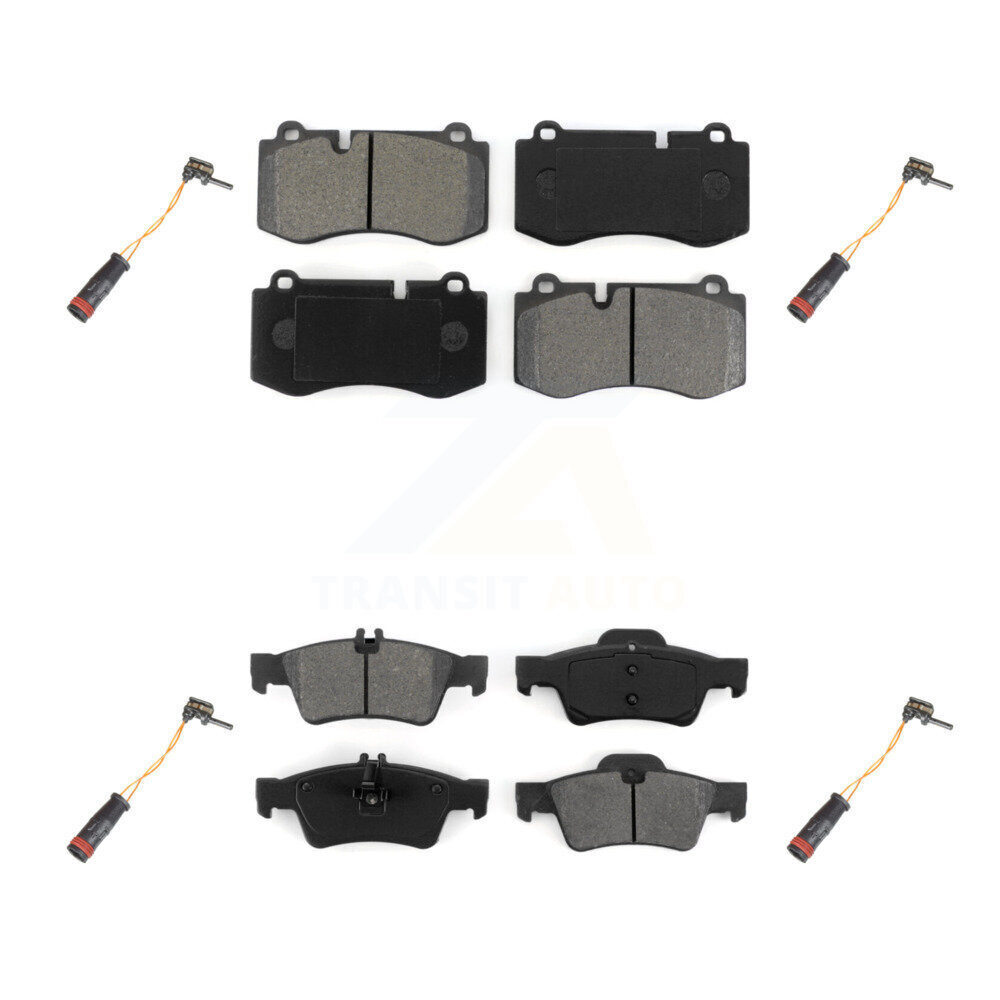 Front Rear Semi-Metallic Brake Pad Wear Sensor Kit For 2007-2008 Mercedes-Benz SL550 5.5L KSW-100167