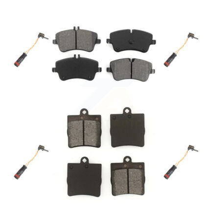 Front Rear Semi-Metallic Disc Brake Pads And Wear Sensors Kit For Mercedes-Benz C230 C240 KSW-100172