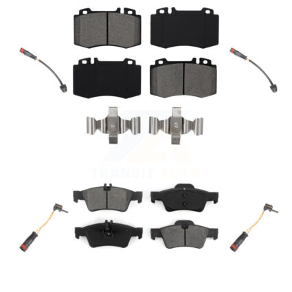 Front Rear Semi-Metallic Brake Pad Wear Sensor Kit For 2003-2006 Mercedes-Benz SL500 5.0L KSW-100175
