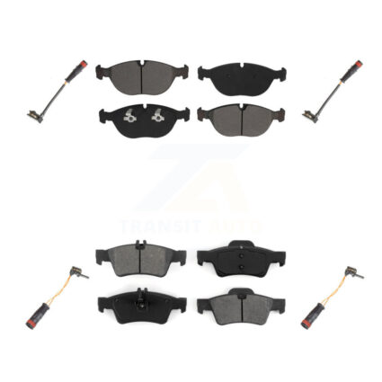 Front Rear Semi-Metallic Disc Brake Pads And Wear Sensors Kit For Mercedes-Benz S500 S430 KSW-100176