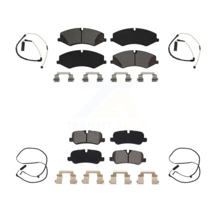 Front Rear Semi-Metallic Disc Brake Pads And Wear Sensors Kit For Land Rover Range KSW-100187