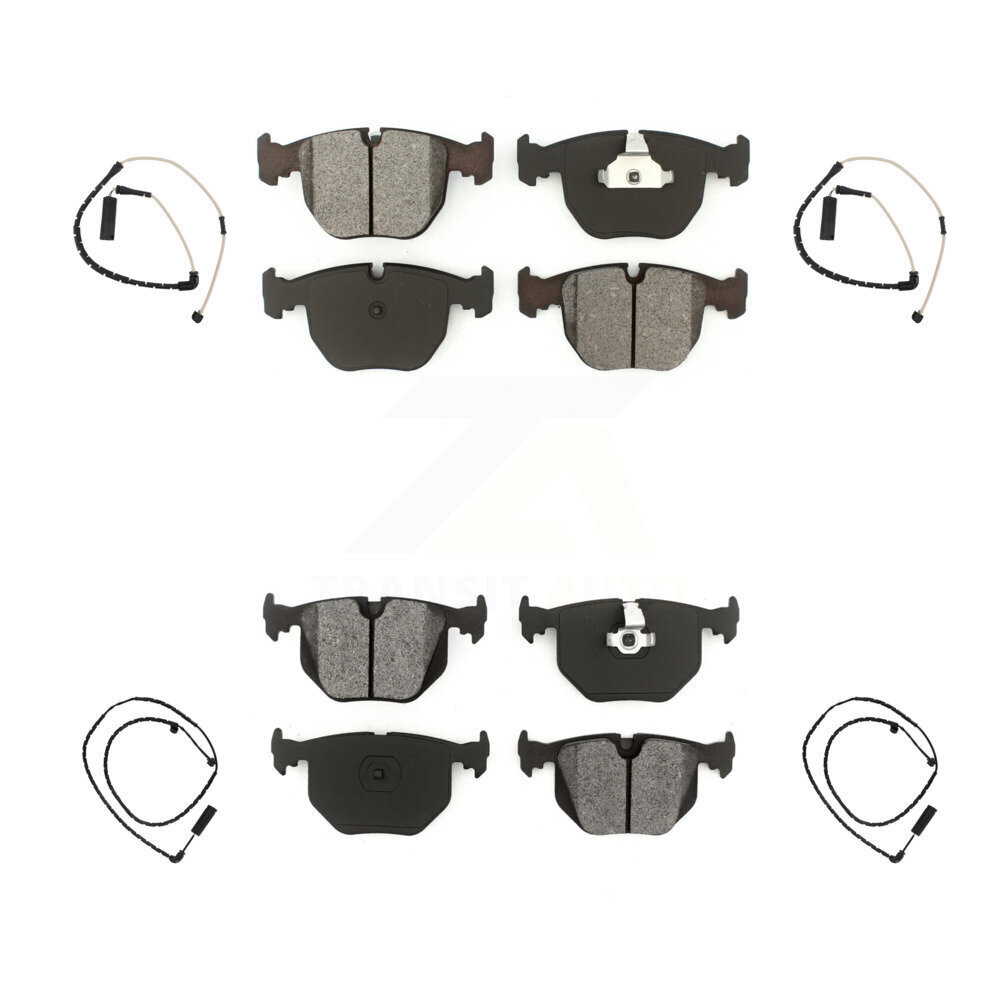 Front Rear Semi-Metallic Disc Brake Pads And Wear Sensors Kit For Land Rover Range KSW-100189