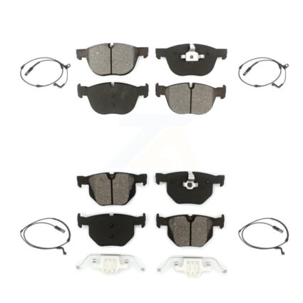Front Rear Semi-Metallic Disc Brake Pads And Wear Sensors Kit For BMW X5 X6 KSW-100190