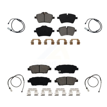 Front Rear Semi-Metallic Brake Pad And Wear Sensor Kit For Mini Cooper Countryman Paceman KSW-100198