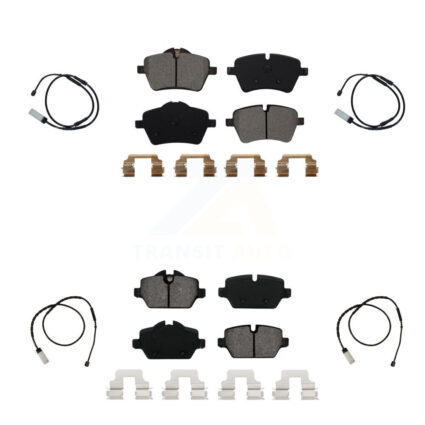 Front Rear Semi-Metallic Brake Pad And Wear Sensor Kit For Mini Cooper Countryman Paceman KSW-100199
