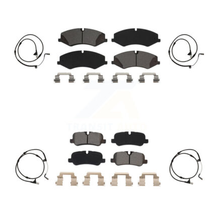 Front Rear Semi-Metallic Disc Brake Pads And Wear Sensors Kit For Land Rover Range Sport KSW-100202