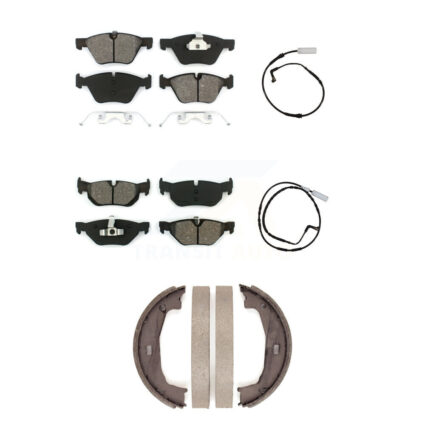 Front Rear Semi-Metallic Disc Brake Pad Wear Sensor Kit (5Pc) For BMW 128i 328i 323i 325i KSW-100209