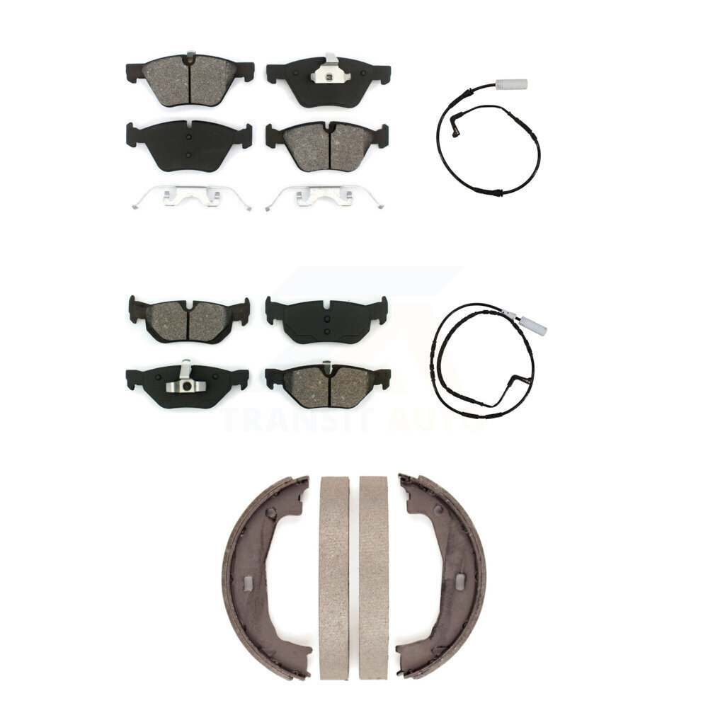 Front Rear Semi-Metallic Disc Brake Pad Wear Sensor Kit (5Pc) For BMW 128i 328i 323i 325i KSW-100209