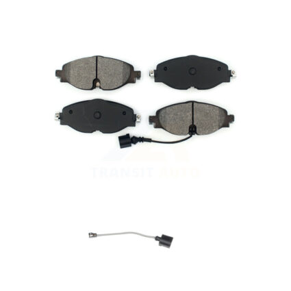 Front Semi-Metallic Brake Pads Extra Wear Sensor Kit For Volkswagen Golf Jetta SportWagen KSW-100290