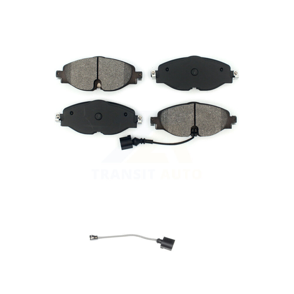 Front Semi-Metallic Brake Pads Extra Wear Sensor Kit For Volkswagen Golf Jetta SportWagen KSW-100290