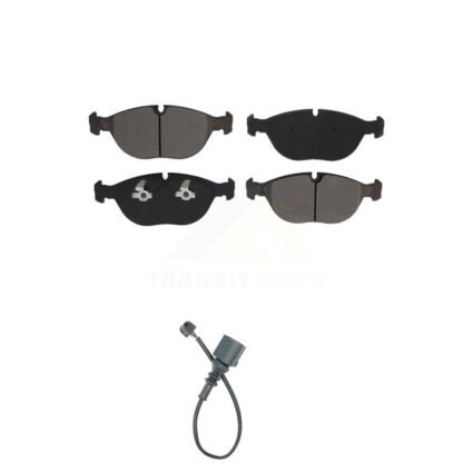Front Semi-Metallic Brake Pad And Wear Sensor Kit For Audi TT Quattro Volkswagen R32 3.2L KSW-100303