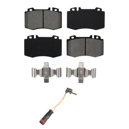 Front Semi-Metallic Brake Pads & Wear Sensor Kit For Mercedes-Benz E350 C230 SL500 SLK350 KSW-100306