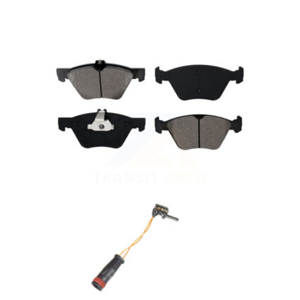 Front Semi-Metallic Disc Brake Pads And Wear Sensors Kit For Mercedes-Benz E350 E300 KSW-100312