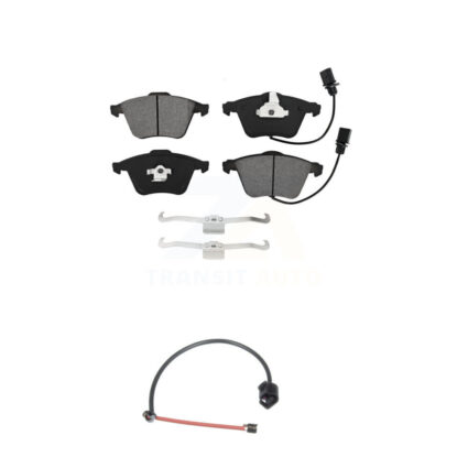 Front Semi-Metallic Brake Pads & Extra Wear Sensor Kit For 2012-2013 Audi TT Quattro 2.0L KSW-100315
