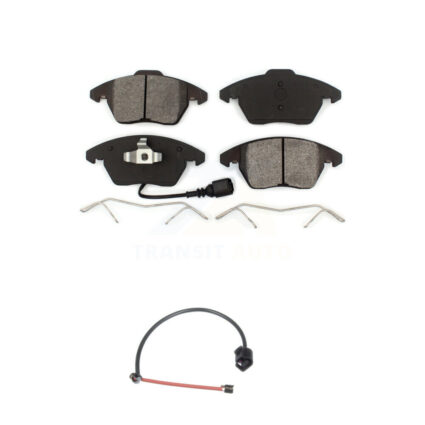 Front Semi-Metallic Brake Pads & Extra Wear Sensor Kit For 2012-2013 Audi TT Quattro 2.0L KSW-100316