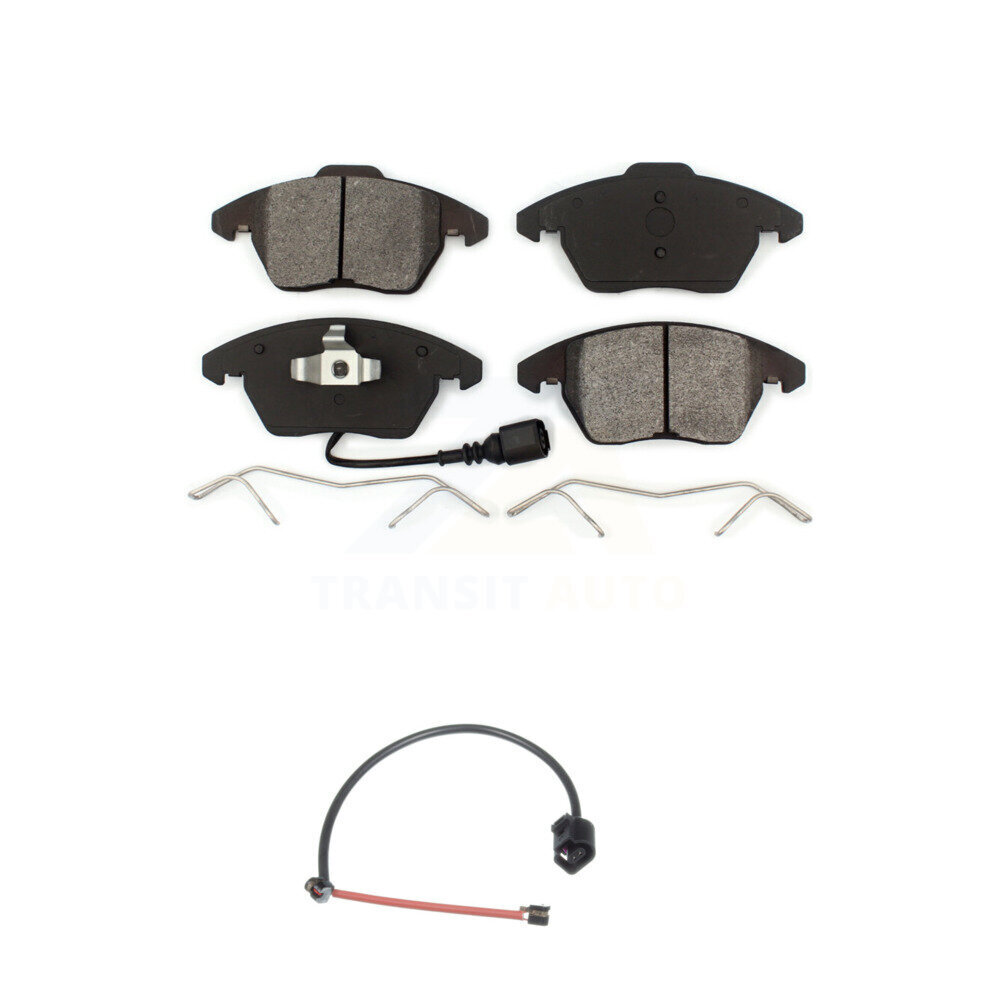 Front Semi-Metallic Brake Pads & Extra Wear Sensor Kit For 2012-2013 Audi TT Quattro 2.0L KSW-100316