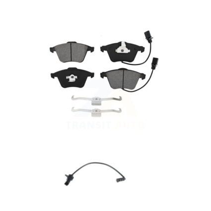 Front Semi-Metallic Disc Brake Pads And Extra Wear Sensors Kit For 2011 Audi A6 KSW-100319