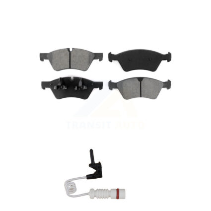 Front Semi-Metallic Brake Pads & Wear Sensor Kit For 2008 Mercedes-Benz G55 AMG 5.0L 5.5L KSW-100329