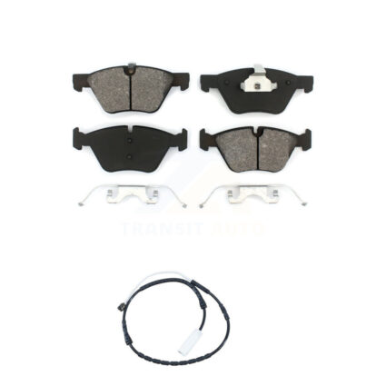 Front Semi-Metallic Disc Brake Pads And Wear Sensors Kit For 2012 BMW X1 xDrive28i KSW-100342