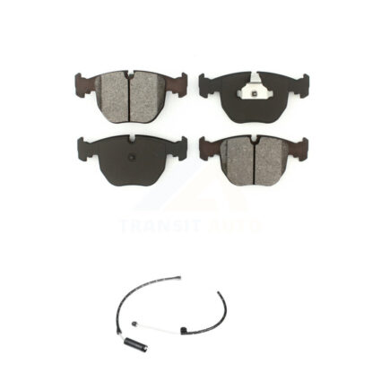 Front Semi-Metallic Disc Brake Pads And Wear Sensors Kit For BMW X5 KSW-100349