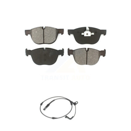 Front Semi-Metallic Disc Brake Pads And Wear Sensors Kit For BMW X5 X6 KSW-100355