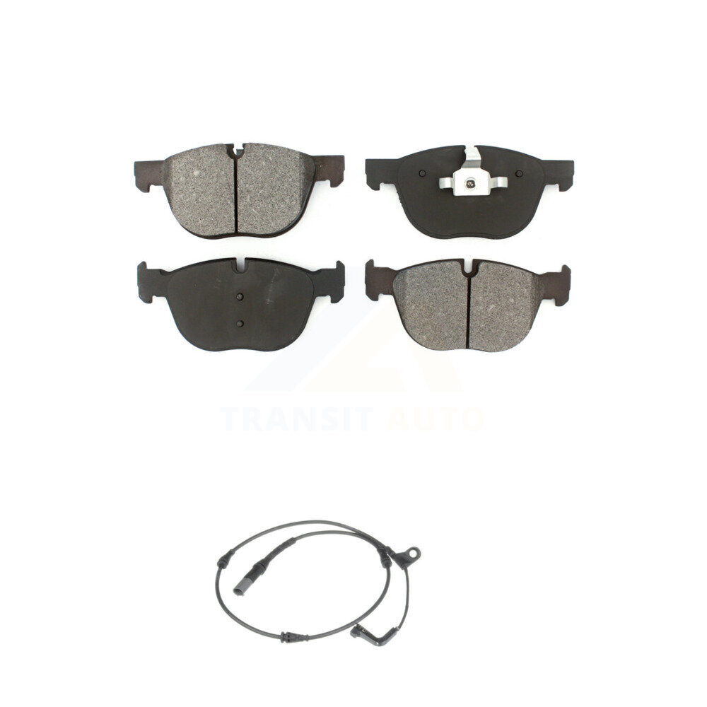 Front Semi-Metallic Disc Brake Pads And Wear Sensors Kit For BMW X5 X6 KSW-100355
