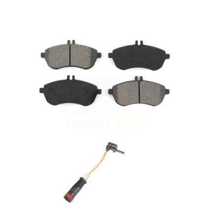 Front Semi-Metallic Brake Pad And Wear Sensor Kit For Mercedes-Benz C300 C250 C230 SLK250 KSW-100363