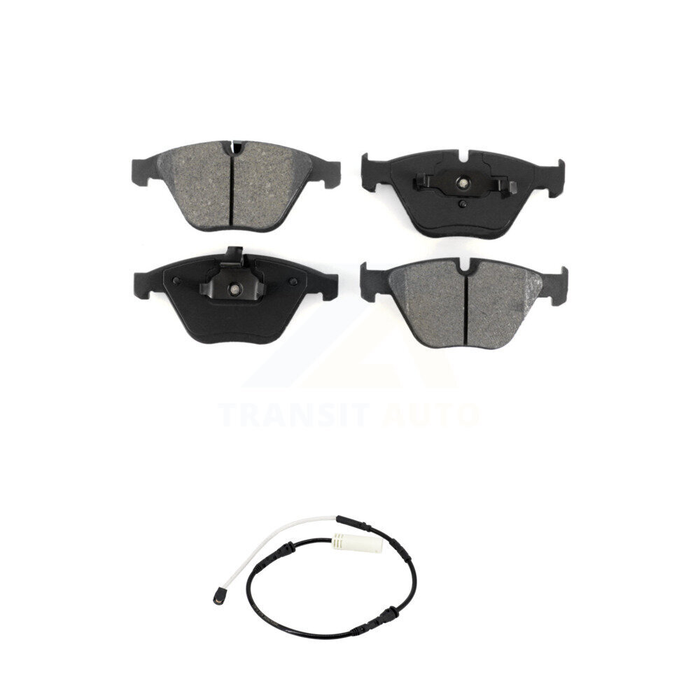 Front Semi-Metallic Disc Brake Pads & Wear Sensor Kit For BMW 328i xDrive 335i 335is 335d KSW-100383