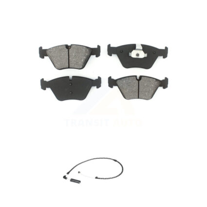 Front Semi-Metallic Disc Brake Pads And Wear Sensors Kit For 2004-2010 BMW X3 KSW-100388