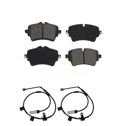 Front Semi-Metallic Disc Brake Pads And Wear Sensors Kit For 2015 Mini Cooper 1.6L KSW-100397